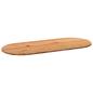 Preview: ARDEBO.de - Tischplatte Hellbraun 280x120x4 cm Massivholz Eiche Oval