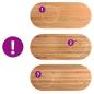 Preview: Tischplatte Hellbraun 280x120x4 cm Massivholz Eiche Oval