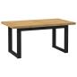 Preview: Esstisch NOAIN U-Form-Beine 160x90x75 cm Massivholz Kiefer