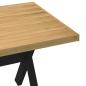 Preview: Esstisch NOAIN X-Form-Beine 180x90x75 cm Massivholz Kiefer