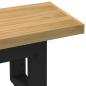 Preview: Esszimmerbank NOAIN U-Form-Beine 180x40x45 cm Massivholz Kiefer