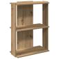 Preview: Bücherregal 3 Böden Artisan-Eiche 60x30x80 cm Holzwerkstoff