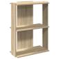 Preview: Bücherregal 3 Böden Sonoma-Eiche 60x30x80 cm Holzwerkstoff