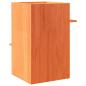 Preview: Katzenhaus Wachsbraun 43x43x60 cm Massivholz Kiefer