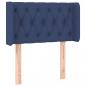 Preview: LED Kopfteil Blau 83x16x78/88 cm Stoff