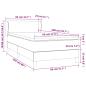 Preview: Boxspringbett mit Matratze Cappuccino-Braun 80x200cm Kunstleder