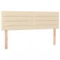 Preview: Boxspringbett mit Matratze Creme 140x200 cm Stoff