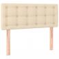 Preview: Boxspringbett mit Matratze Creme 100x200 cm Stoff
