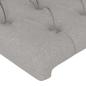 Preview: Kopfteil mit Ohren Hellgrau 163x16x78/88 cm Stoff
