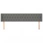 Preview: Kopfteil mit Ohren Dunkelgrau 203x16x78/88 cm Stoff