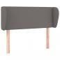 Preview: Kopfteil mit Ohren Grau 103x23x78/88 cm Kunstleder