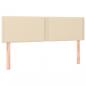 Preview: Boxspringbett mit Matratze Creme 140x200 cm Stoff