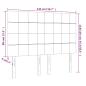 Preview: Kopfteile 4 Stk. Dunkelbraun 72x5x78/88 cm Stoff