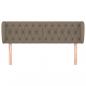 Preview: Kopfteil mit Ohren Taupe 163x23x78/88 cm Stoff