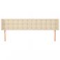Preview: Kopfteil mit Ohren Creme 183x16x78/88 cm Stoff