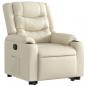 Preview: Relaxsessel mit Aufstehhilfe Creme Kunstleder