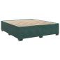 Preview: Boxspringbett mit Matratze Dunkelgrün 180x200 cm Samt