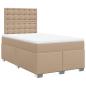 Preview: Boxspringbett Matratze Cappuccino-Braun 120x200cm Kunstleder