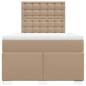 Preview: Boxspringbett Matratze Cappuccino-Braun 120x200cm Kunstleder