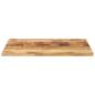 Preview: Tischplatte 90x80x3,8 cm Rechteckig Raues Massivholz Mango