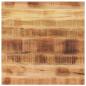 Preview: ARDEBO.de - Tischplatte 70x70x3,8 cm Quadratisch Raues Massivholz Mango