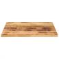 Preview: Tischplatte 70x70x3,8 cm Quadratisch Raues Massivholz Mango