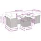 Preview: 8-tlg. Garten-Sofagarnitur mit Kissen Schwarz Poly Rattan