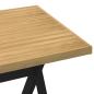 Preview: Esstisch NOAIN X-Form-Beine 160x90x75 cm Massivholz Kiefer