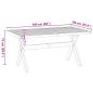 Preview: Esstisch NOAIN X-Form-Beine 160x90x75 cm Massivholz Kiefer