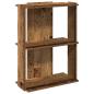 Preview: Bücherregal 3 Böden Altholz-Optik 60x30x80 cm Holzwerkstoff