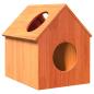 Preview: ARDEBO.de - Katzenhaus Wachsbraun 41x50x50 cm Massivholz Kiefer
