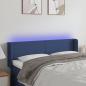 Preview: ARDEBO.de - LED Kopfteil Blau 147x16x78/88 cm Stoff