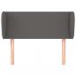 Preview: Kopfteil mit Ohren Grau 103x23x78/88 cm Kunstleder