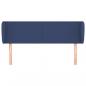 Preview: Kopfteil mit Ohren Blau 103x23x78/88 cm Stoff