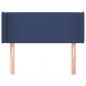 Preview: Kopfteil mit Ohren Blau 103x16x78/88 cm Stoff