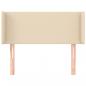 Preview: Kopfteil mit Ohren Creme 83x16x78/88 cm Stoff
