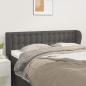 Preview: ARDEBO.de - Kopfteil mit Ohren Grau 147x23x78/88 cm Kunstleder