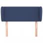 Preview: Kopfteil mit Ohren Blau 83x23x78/88 cm Stoff