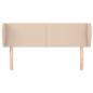 Preview: Kopfteil mit Ohren Cappuccino-Braun 147x23x78/88 cm Kunstleder