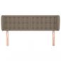 Preview: Kopfteil mit Ohren Taupe 147x23x78/88 cm Stoff