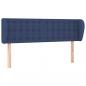 Preview: Kopfteil mit Ohren Blau 147x23x78/88 cm Stoff