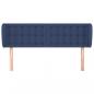 Preview: Kopfteil mit Ohren Blau 147x23x78/88 cm Stoff