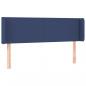 Preview: Kopfteil mit Ohren Blau 147x16x78/88 cm Stoff