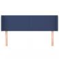 Preview: Kopfteil mit Ohren Blau 147x16x78/88 cm Stoff