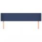 Preview: Kopfteil mit Ohren Blau 183x16x78/88 cm Stoff