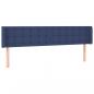 Preview: Kopfteil mit Ohren Blau 183x16x78/88 cm Stoff
