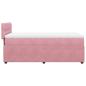 Preview: Boxspringbett mit Matratze Rosa 90x200 cm Samt