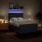 Preview: Boxspringbett mit Matratze Blau 140x200 cm Stoff