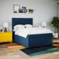Preview: Boxspringbett mit Matratze Blau 140x200 cm Stoff