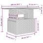 Preview: 11-tlg. Garten-Sofagarnitur mit Kissen Schwarz Poly Rattan